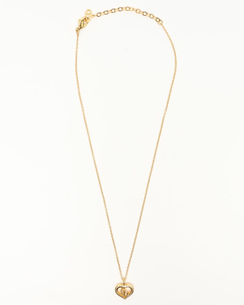 Christian Dior CD Heart Necklace