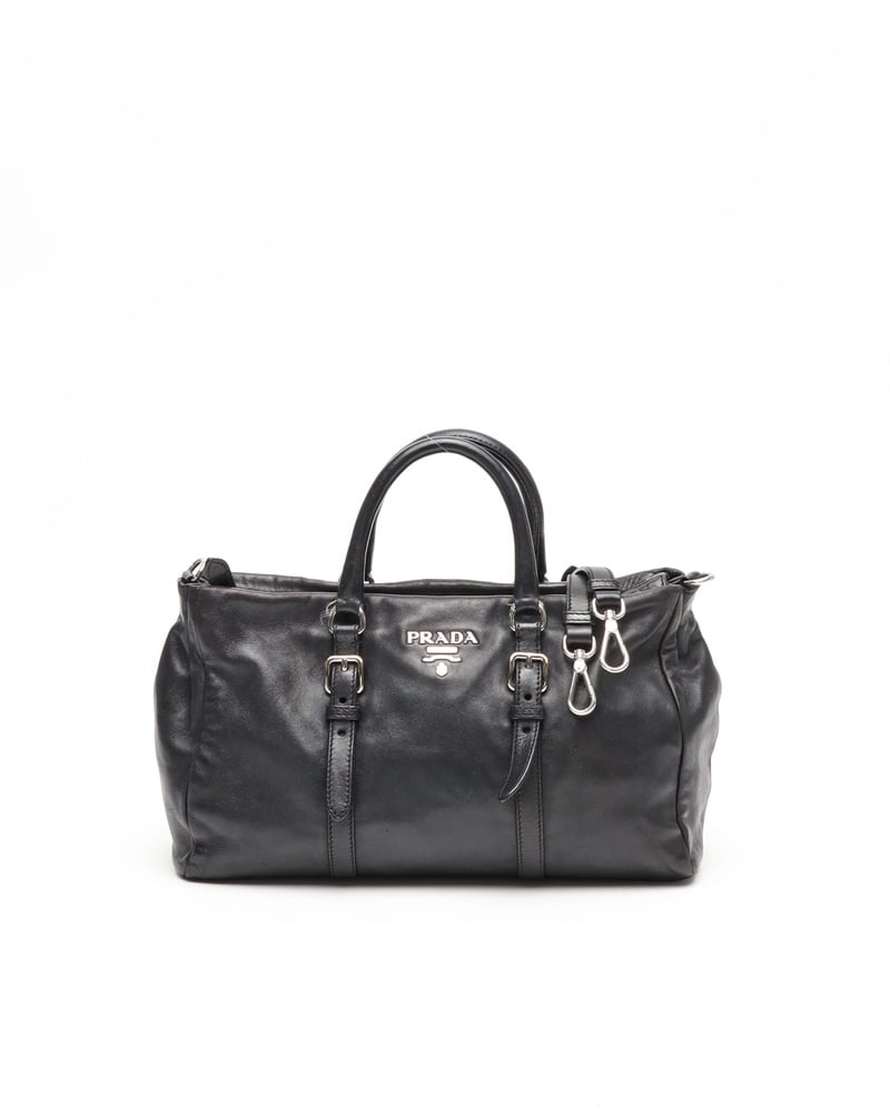 Prada Vitello Nappa Boston Bag