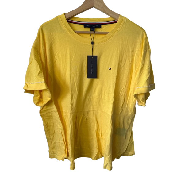 Tommy Hilfiger Schößchen gelb gestrickt