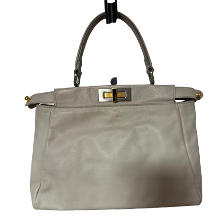 Fendi Sac à main en cuir Peekaboo