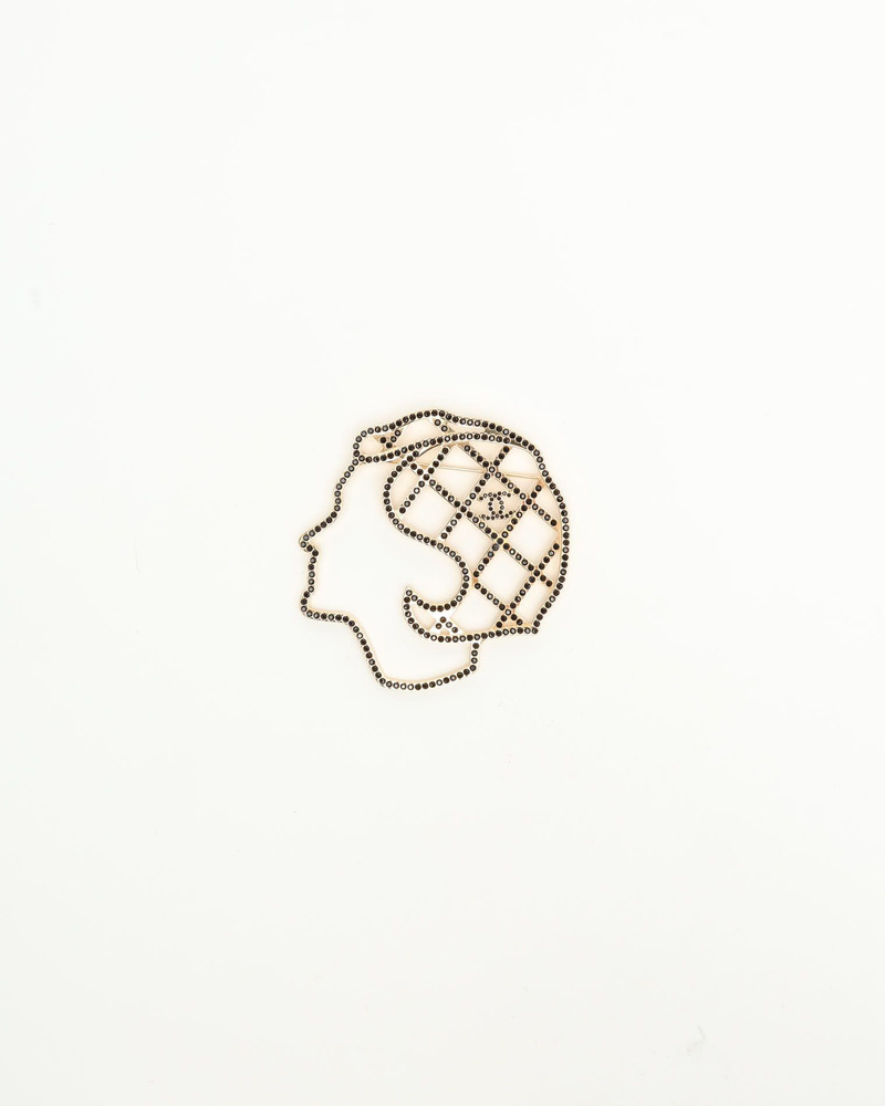 Chanel Mademoiselle Rhinestone Brooch
