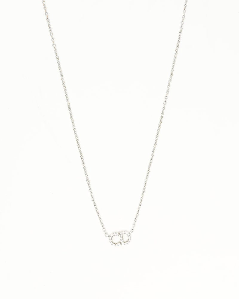 Christian Dior Petit CD Rhinestone Necklace