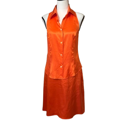 Trussardi orange silk set