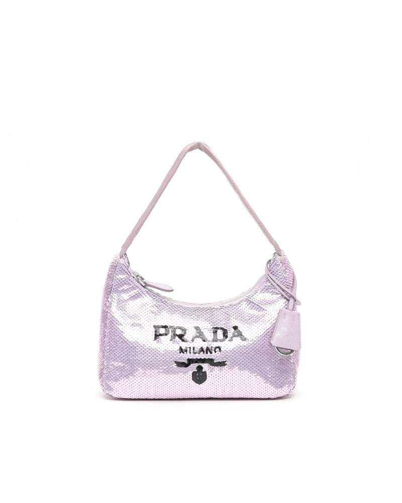 Prada Re-Edition 2000 Sequin Hobo Bag