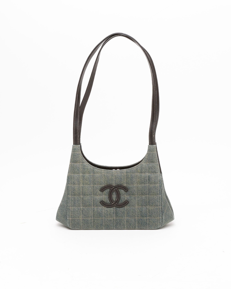 Chanel CC Denim Chocolate Bar Bag