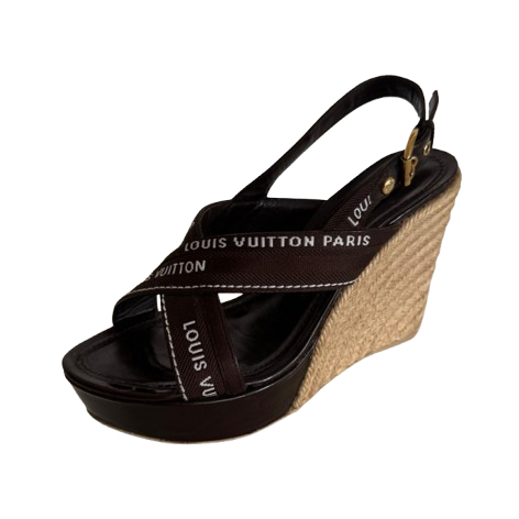 Louis Vuitton leather mules