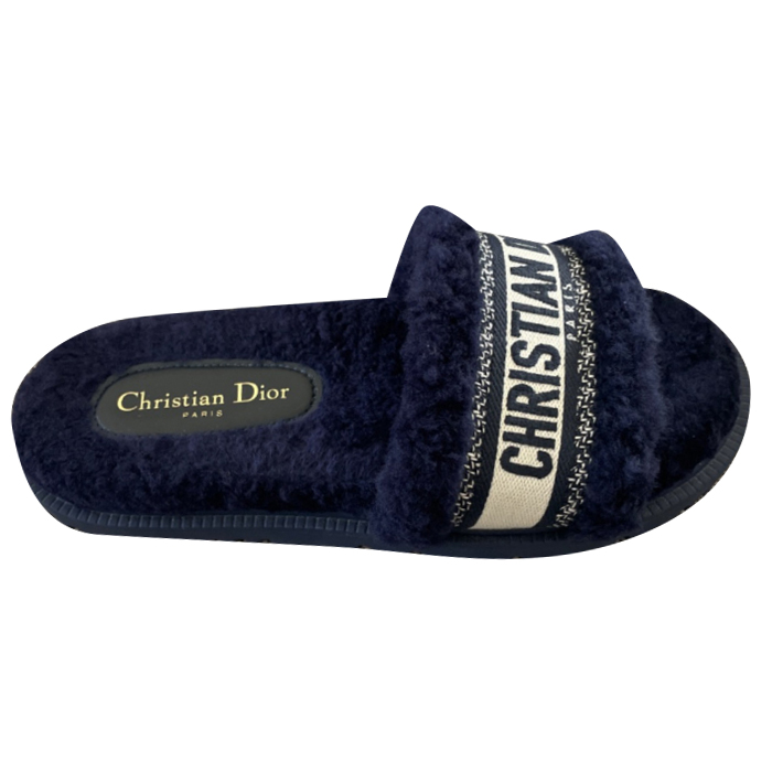 Christian Dior Slides en shearling