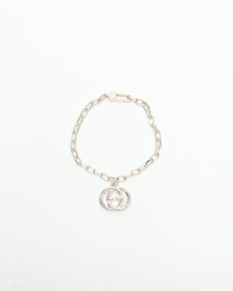 Gucci Logo Silver Bracelet