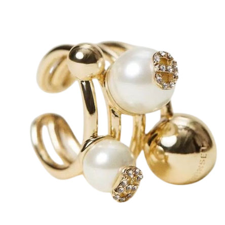 Twin Set Bague ajustable 'T ovale' pour femme