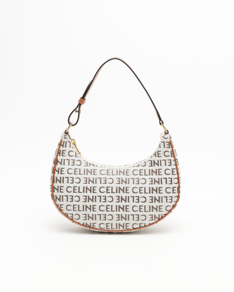 Celine Céline Ava Canvas Shoulder Bag