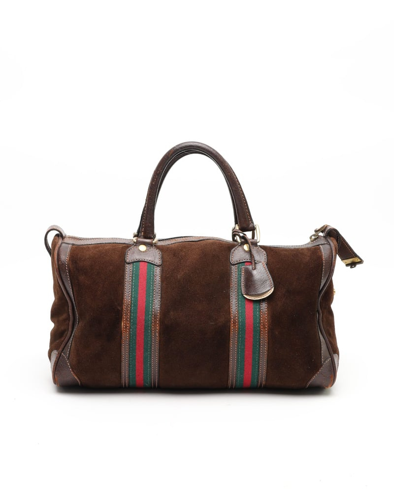 Gucci Web Boston Bag