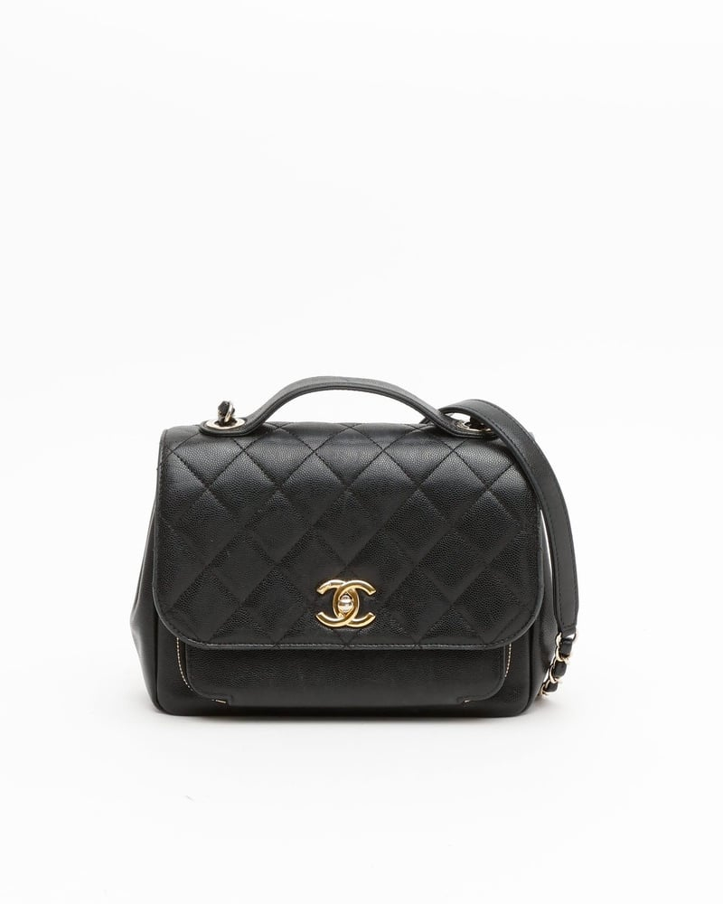 Chanel Caviar Business Affinity Top Handle Bag