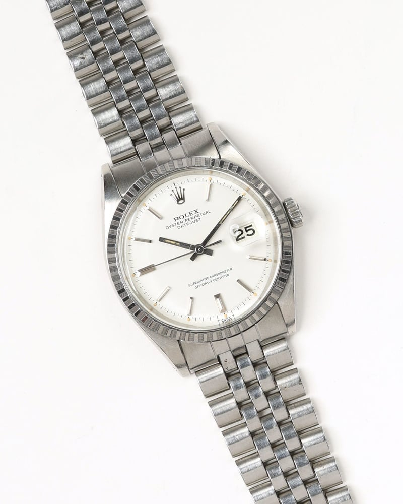 Rolex Datejust 36mm Ref 1603 Very Rare White Dial 1970 Watch