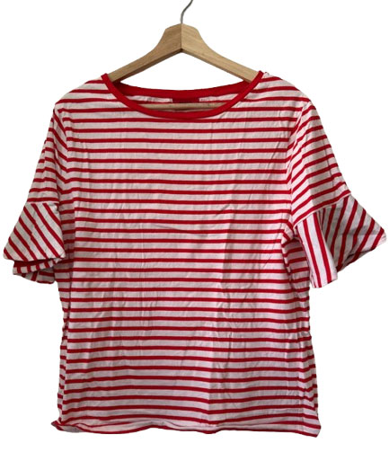 Hugo Boss Top à rayures rouges