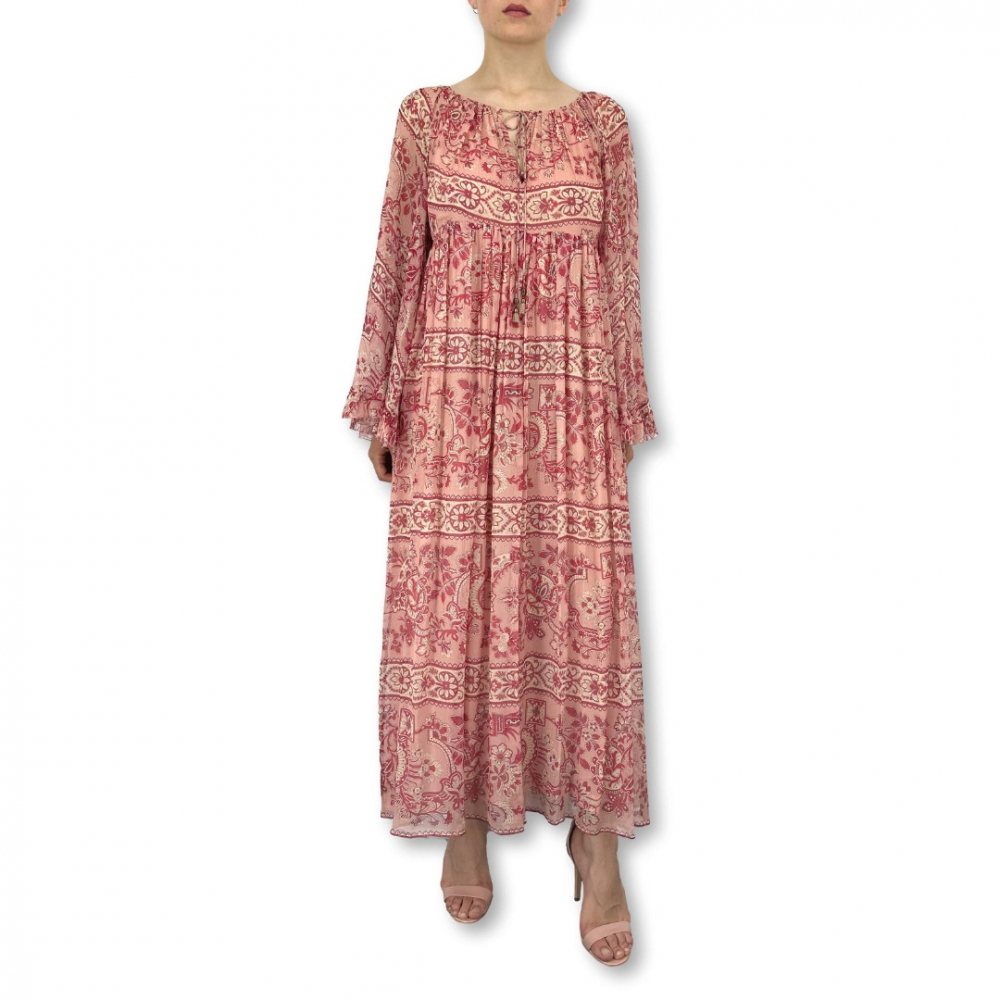 Zimmermann bedrucktes Maxikleid aus Seide