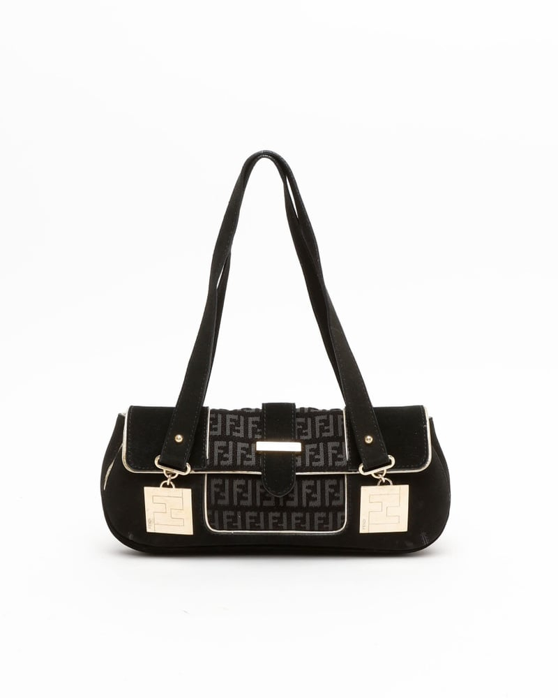 Fendi Suede Zucchino Bag