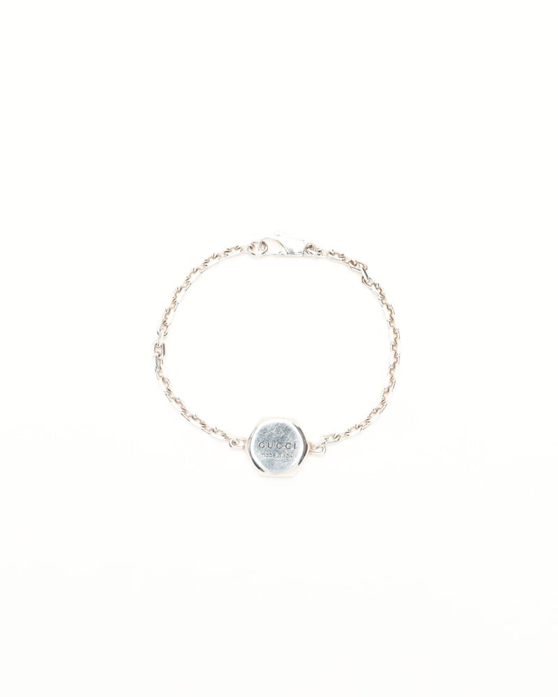 Gucci Logo Silver Bracelet