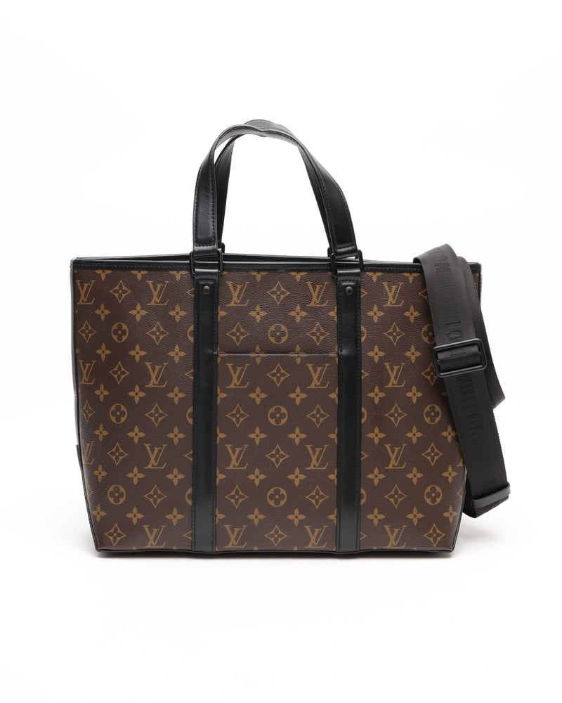 Louis Vuitton Monogram Macassar Weekend PM Tote Bag