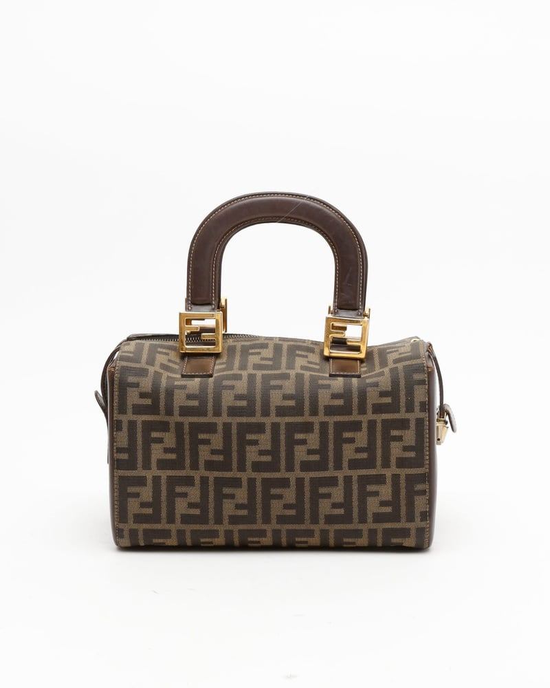 Fendi Zucca Boston Bag