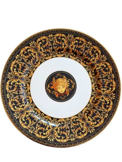 Versace Assiettes en porcelaine baroque avec image de Méduse