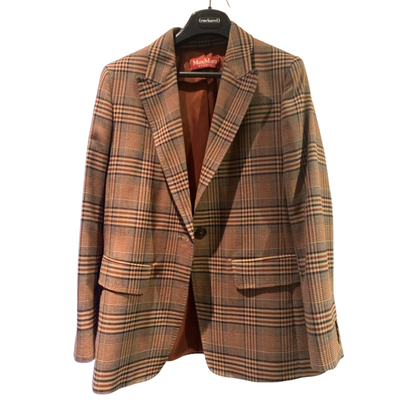 Max Mara Veste pure laine a motif