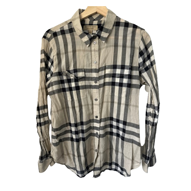 Burberry Bluse mit karierten Quadraten