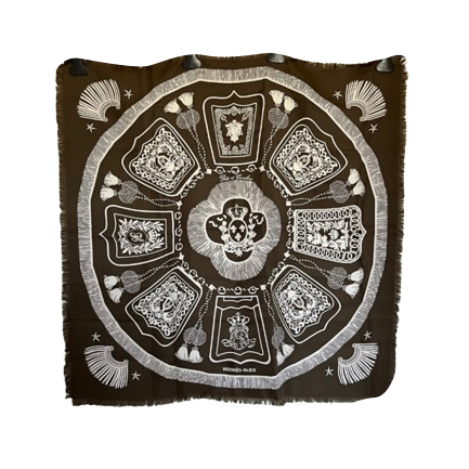 Hermès Carré 80 frangé