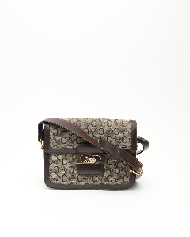 Celine Céline C Macadam Shoulder Bag