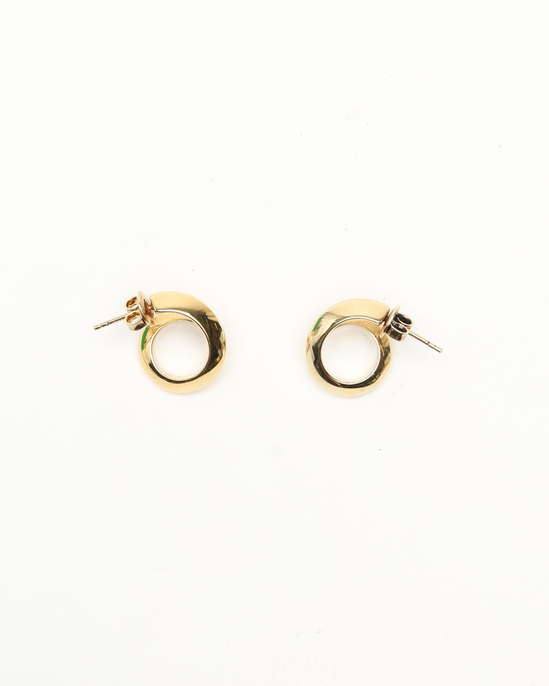 Bottega Veneta Spiral Hoop Earrings