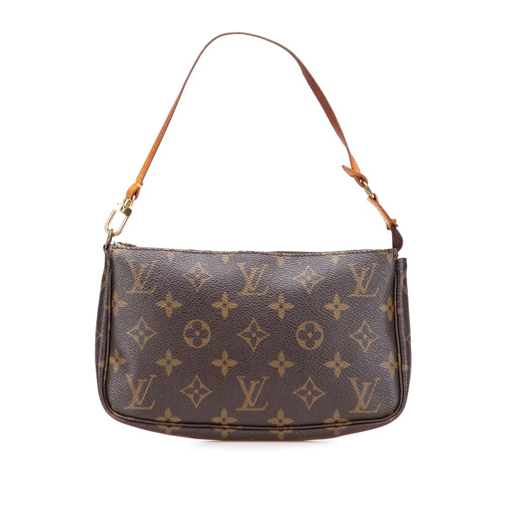Louis Vuitton B Louis Vuitton Brown Monogram Canvas Fabric Monogram Pochette Accessoires France