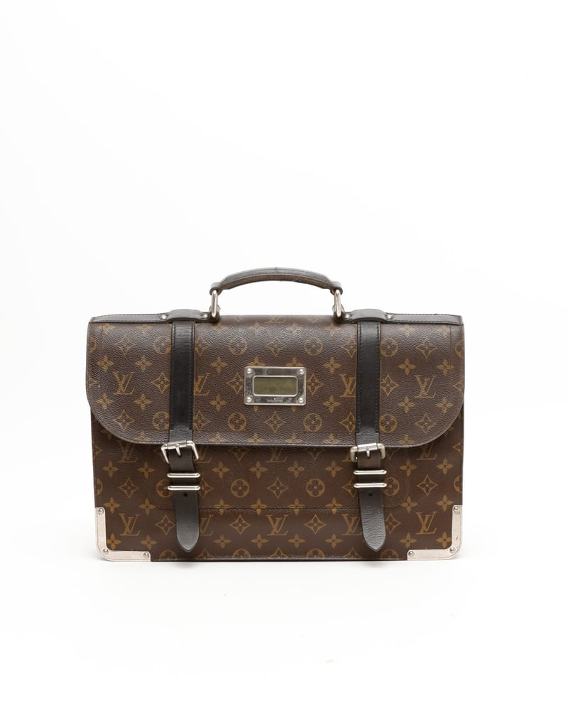 Louis Vuitton Monogram Macassar Larry Business Bag