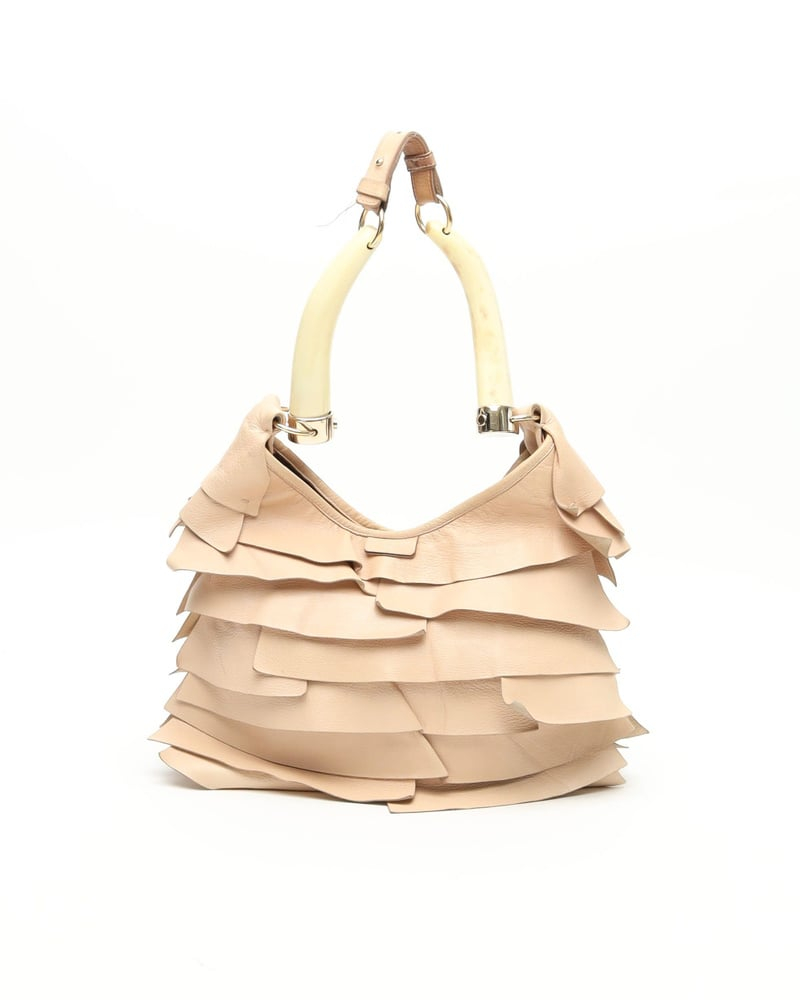 Saint Laurent St Tropez Mombasa Ruffle Bag