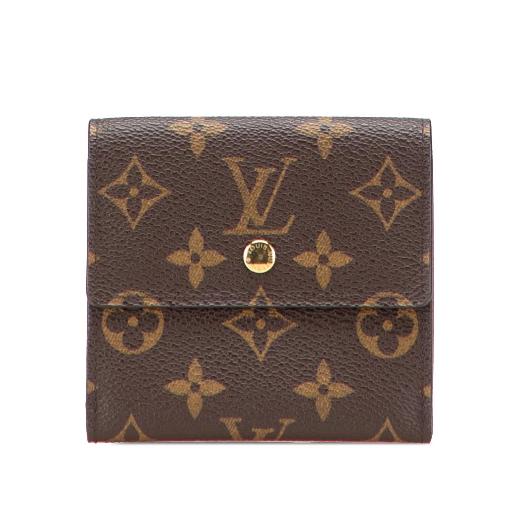 Louis Vuitton AB Louis Vuitton Brown Monogram Canvas Canvas Monogram Portefeuille Elise Wallet France