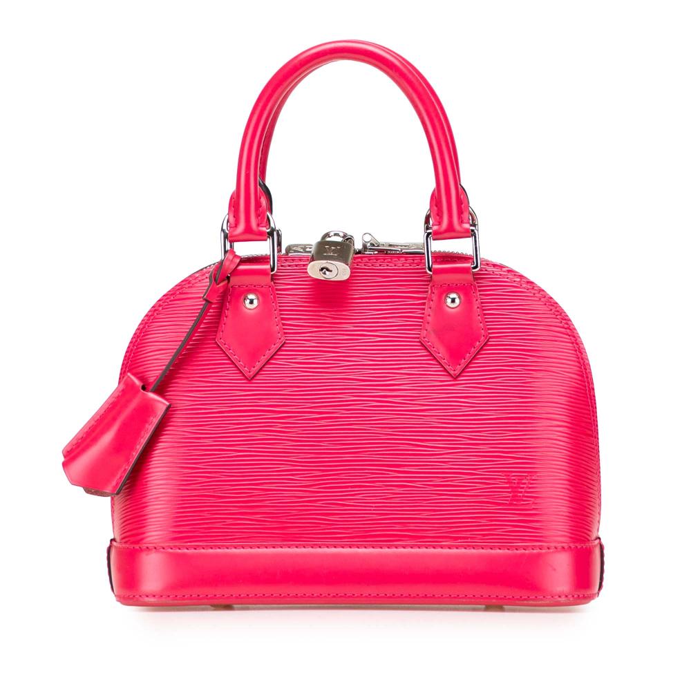 Louis Vuitton B Louis Vuitton Pink Hot Pink Epi Leather Leather Epi Alma BB France