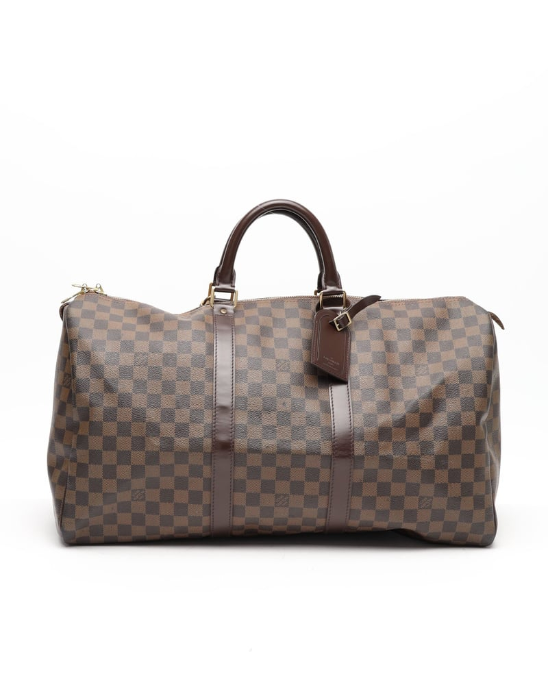Louis Vuitton Damier Ebene Keepall 50 Weekend Bag