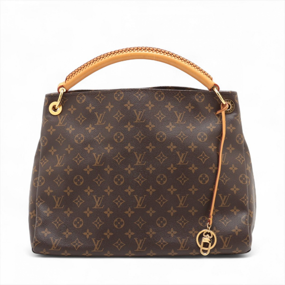 Louis Vuitton Artsy Canvas Hobo Bag Brown