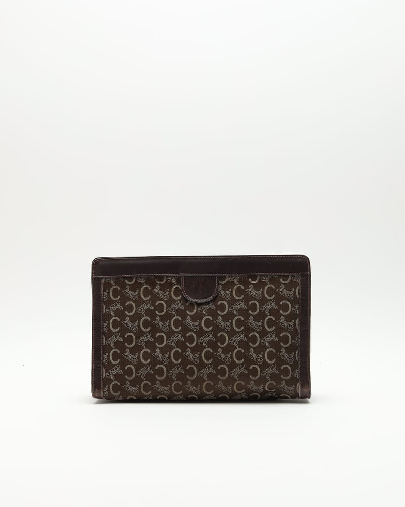 Celine Céline C Horse Carriage Clutch Bag