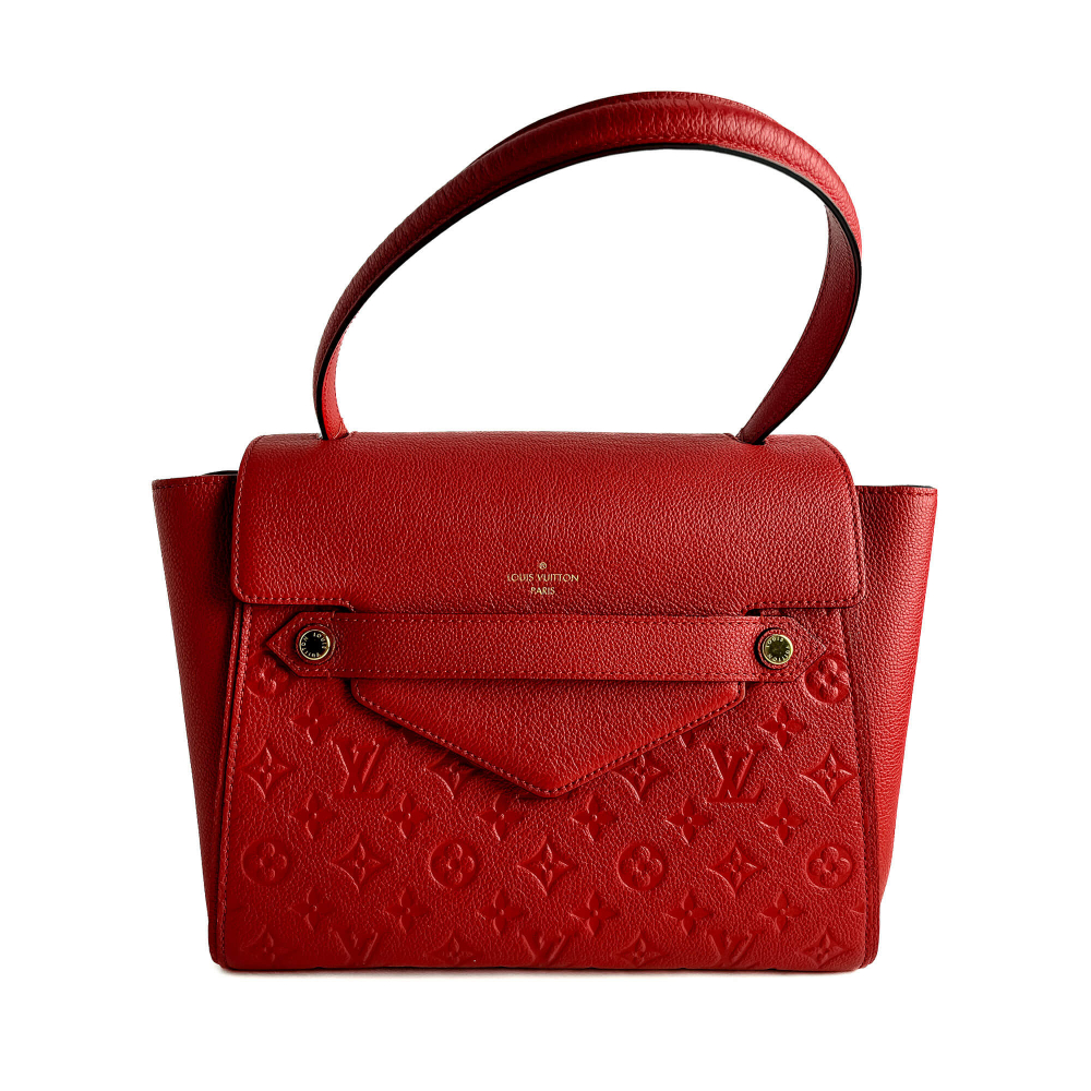 Louis Vuitton Trocadero Empreinte Leather Flap Shoulder Bag Red