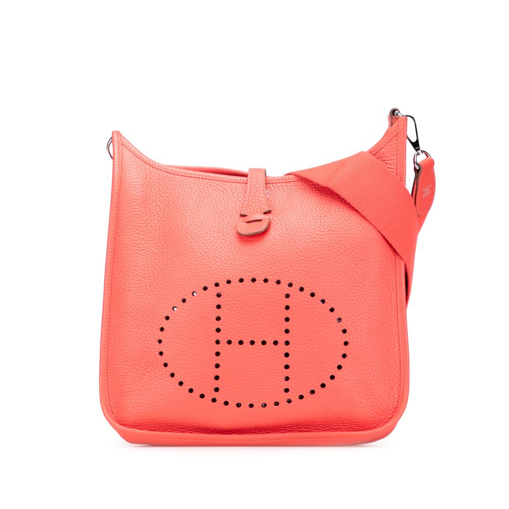 Hermès B Hermès Pink Strawberry Calf Leather Clemence Evelyne III 29 France