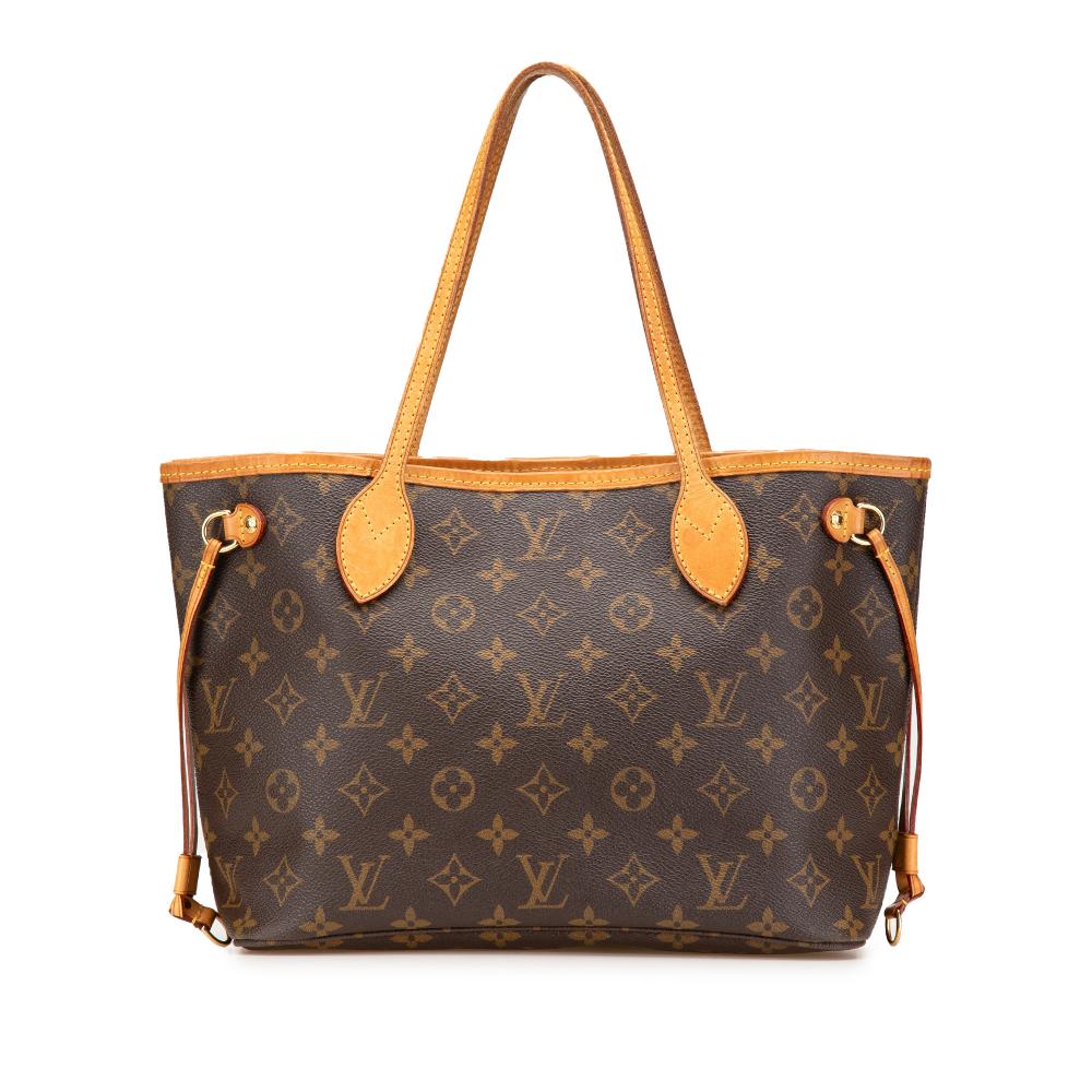 Louis Vuitton B Louis Vuitton Brown Monogram Canvas Canvas Monogram Neverfull PM France