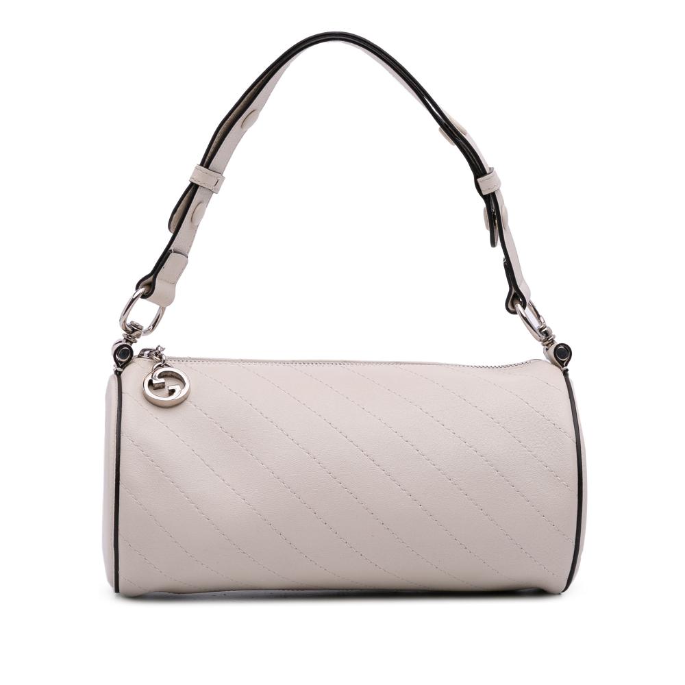 Gucci AB Gucci White Calf Leather Small Blondie Shoulder Bag Italy