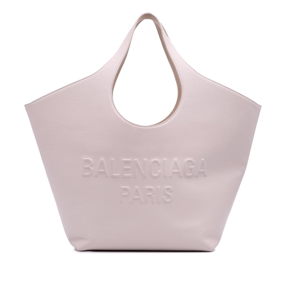 Balenciaga B Balenciaga Pink Light Pink Calf Leather Medium Smooth skin Mary Kate Tote Italy