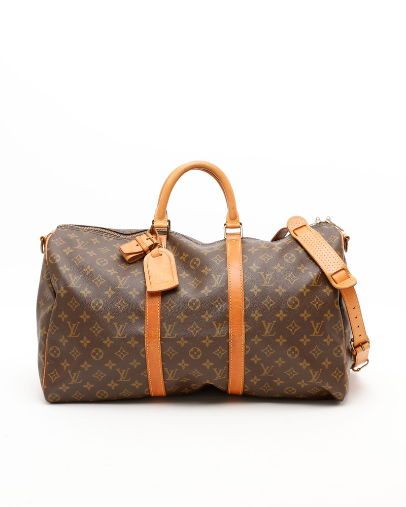 Louis Vuitton Monogram Keepall Bandoulière 50 Weekend Bag
