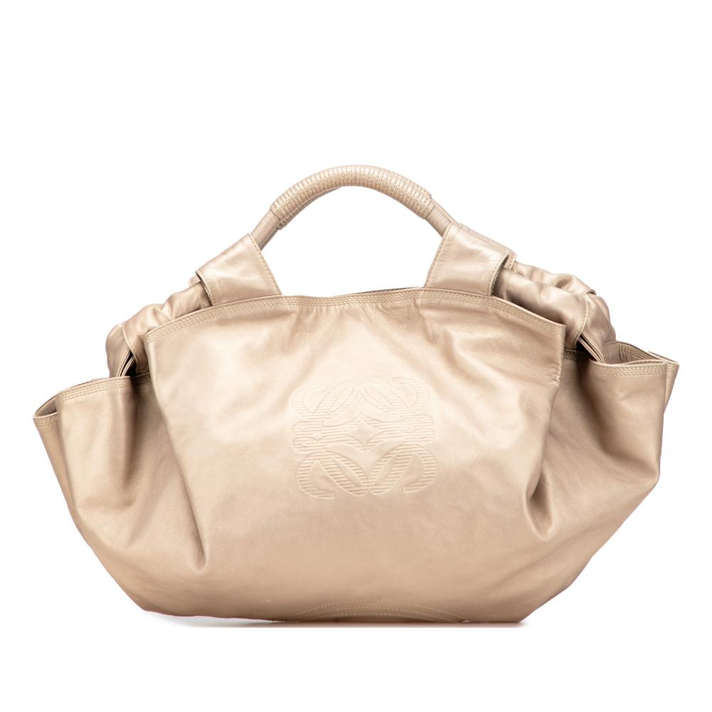 Loewe B LOEWE Gold Light Gold Nappa Leather Leather Nappa Aire Spain