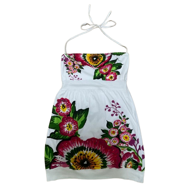 Desigual Robe bustier à fleurs