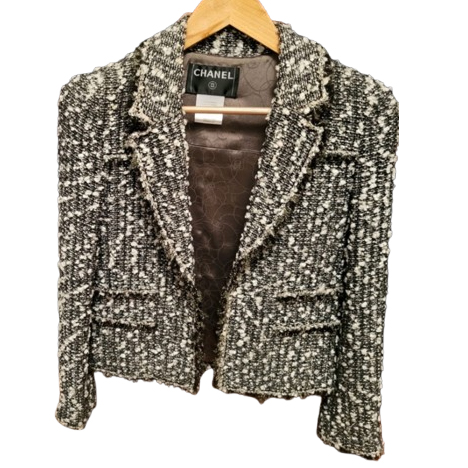 Chanel Tweed melange Wolle