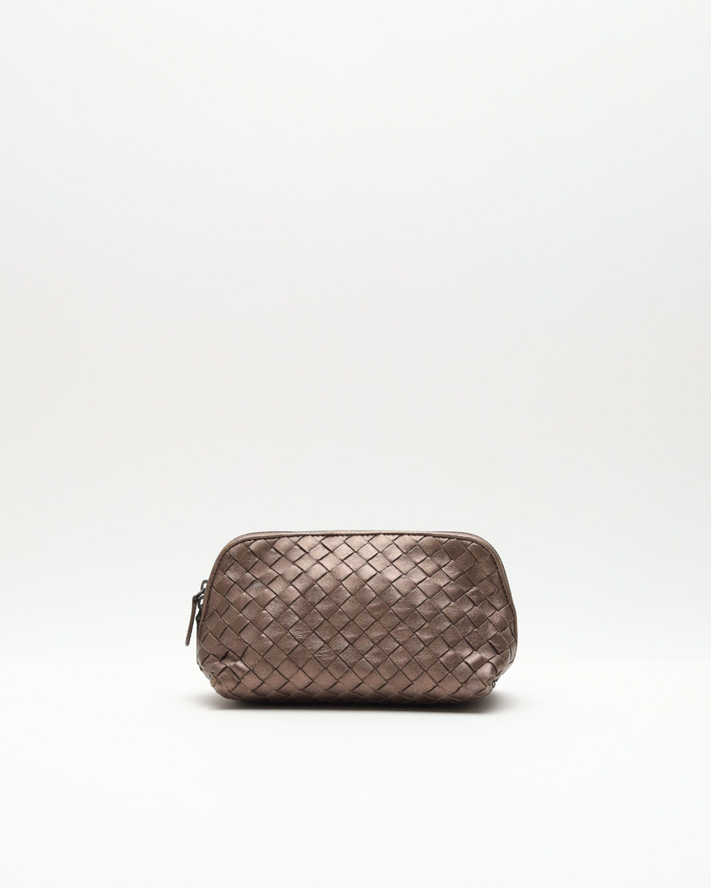 Bottega Veneta Intrecciato Leather Toiletry Pouch
