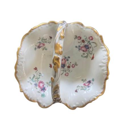 Limoges gilded Porcelain Basket