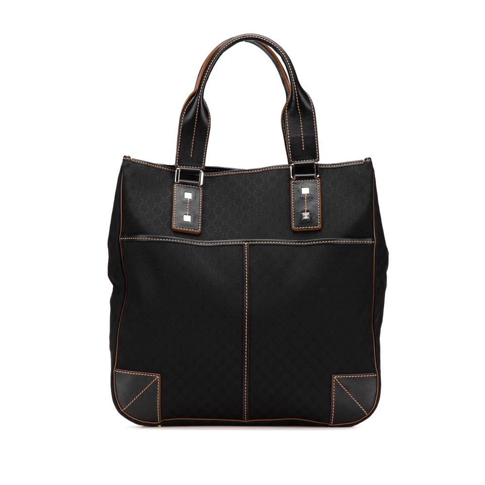 Celine B Celine Black Canvas Fabric Macadam Tote China