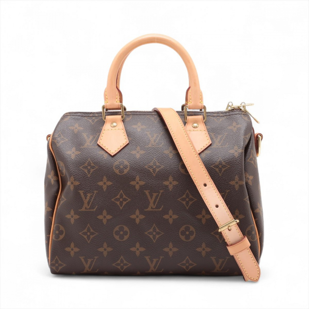 Louis Vuitton Speedy 25 Canvas Bandoulière Trunk Handbag Monogram